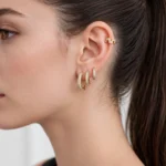 Parlayan Diamond Glam Halka Küpeler